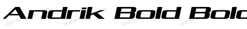 Andrik Bold Bold字体转换